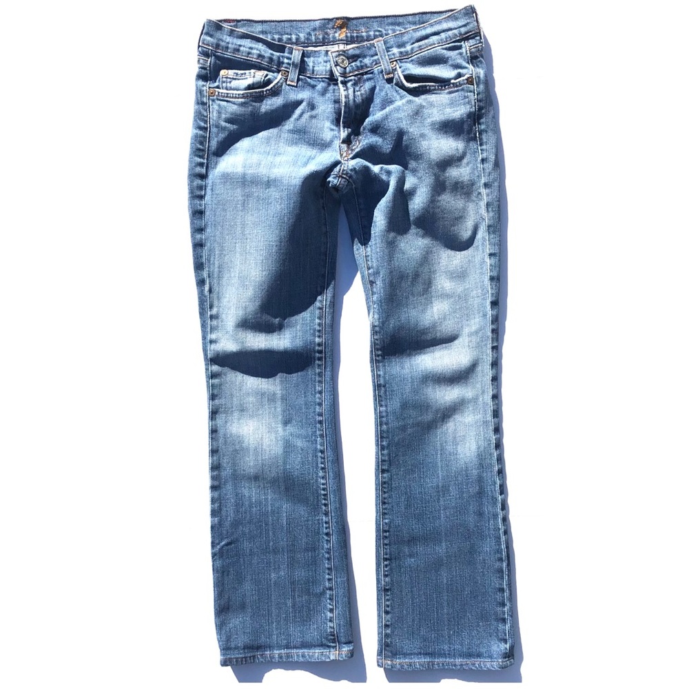 7 For All Mankind Women's Boot Cut Jeans - Light Blue Wash